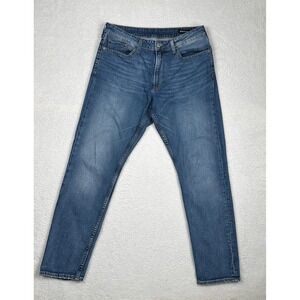 Bonobos Mens Straight Fit Jeans Blue Wash Denim Size 34x32